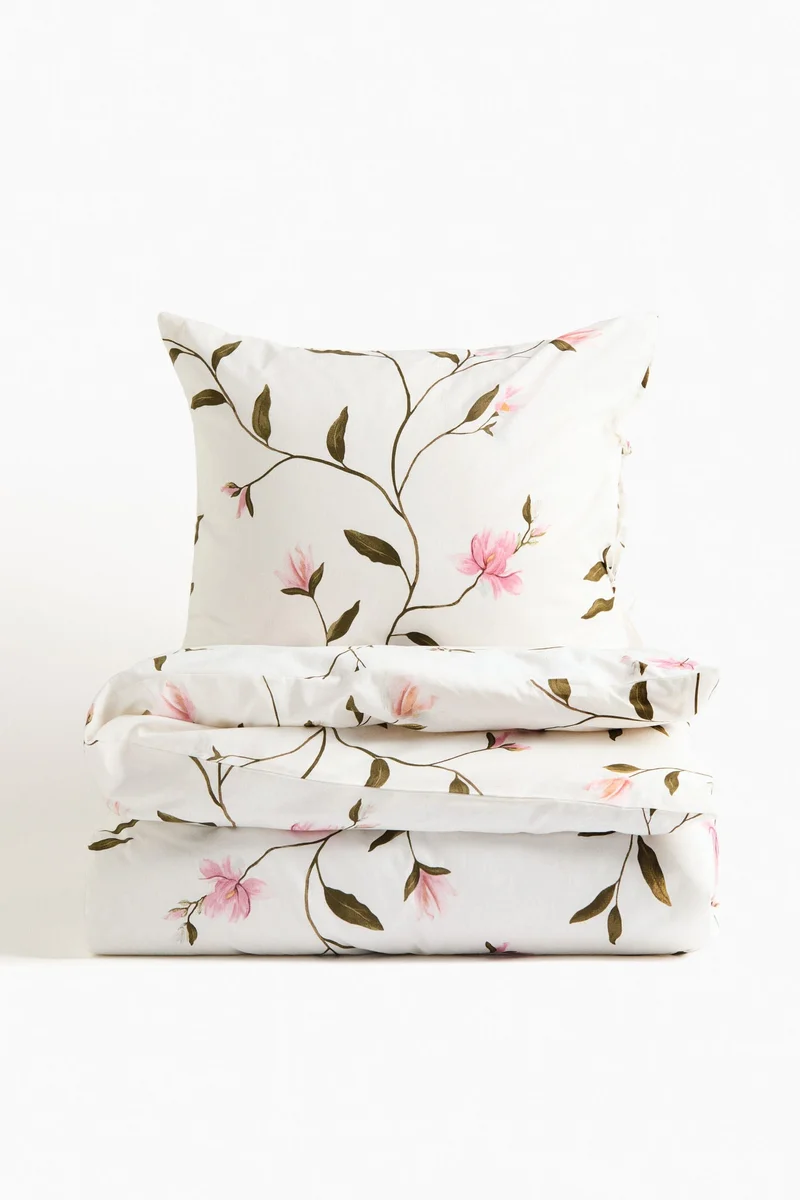 H&M Cotton single duvet cover set